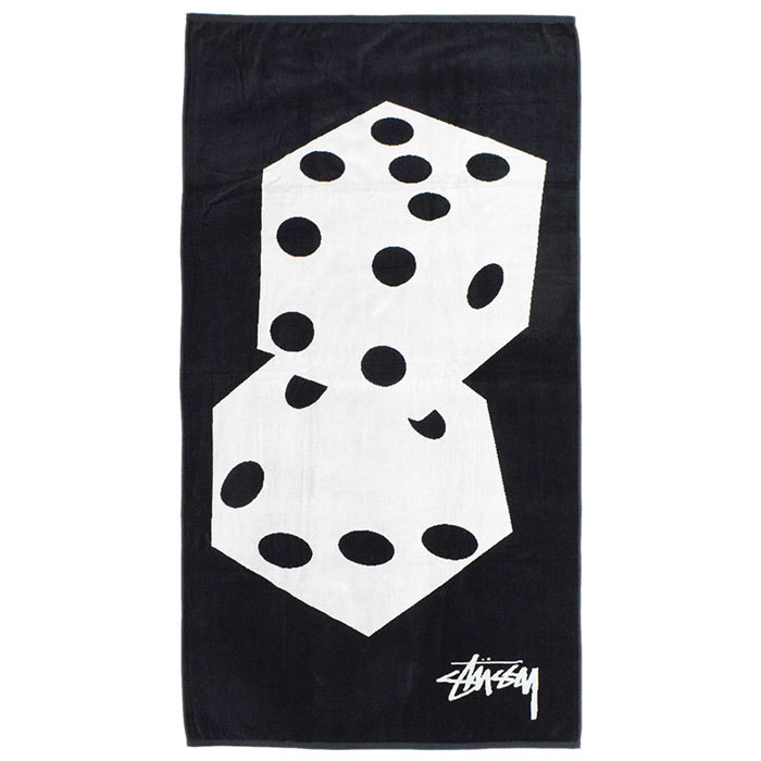 ステューシー タオル STUSSY メンズ Dice Jacquard Beach ( stussy towel バスタオル ビーチタオル 138783 USAモデル 正規 小物 )｜icefield｜02