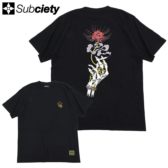 Subciety（サブサエティ） Tシャツ 半袖 メンズ スパイダー リリー