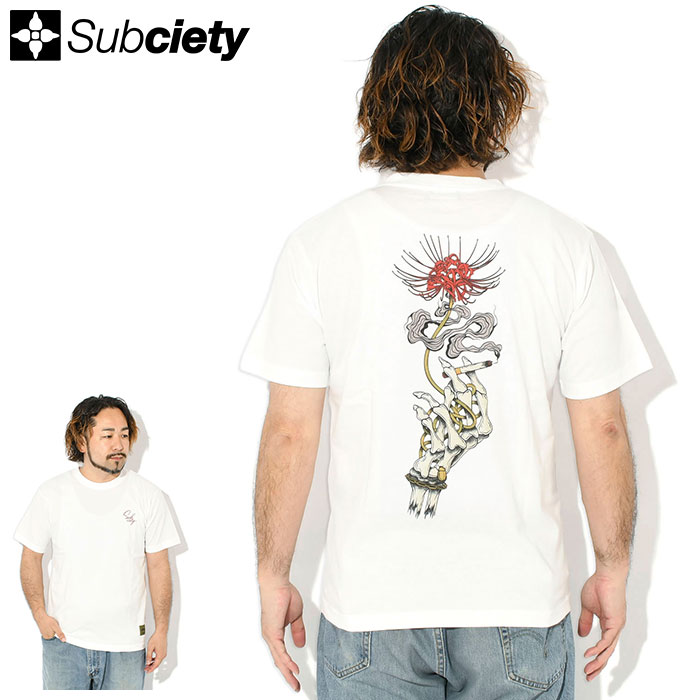 Subciety（サブサエティ） Tシャツ 半袖 メンズ スパイダー リリー
