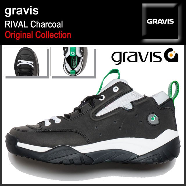 グラビス gravis スニーカー メンズ 男性用 ライバル チャコール オリジナルコレクション(RIVAL Charcoal Original  Collection 16726100-011) : gra-16726100-011 : ice field - 通販 - Yahoo!ショッピング