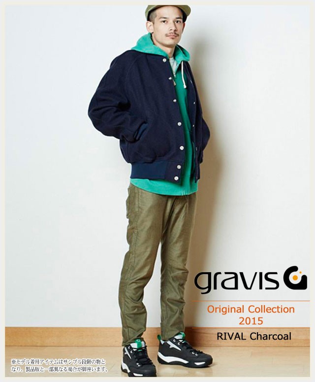 gravis（グラビス） スニーカー メンズ 男性用 ライバル チャコール