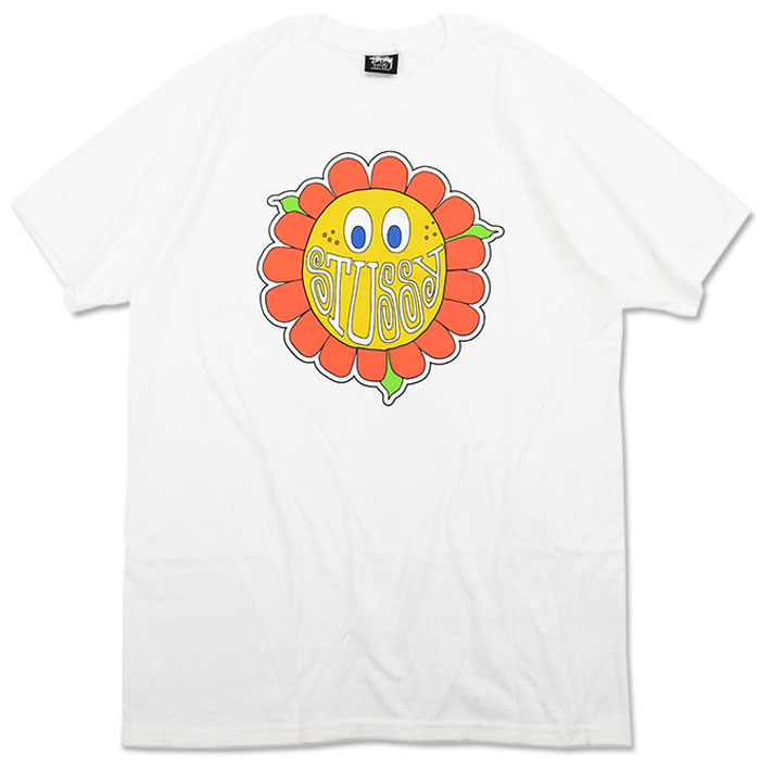 STUSSY（ステューシー） Tシャツ 半袖 メンズ Happy Flower (stussy