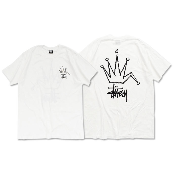 ステューシー Tシャツ 半袖 STUSSY メンズ & レディース Broken Crown ( stussy tee T-SHIRTS カットソー  トップス 1904738 USAモデル 正規 )