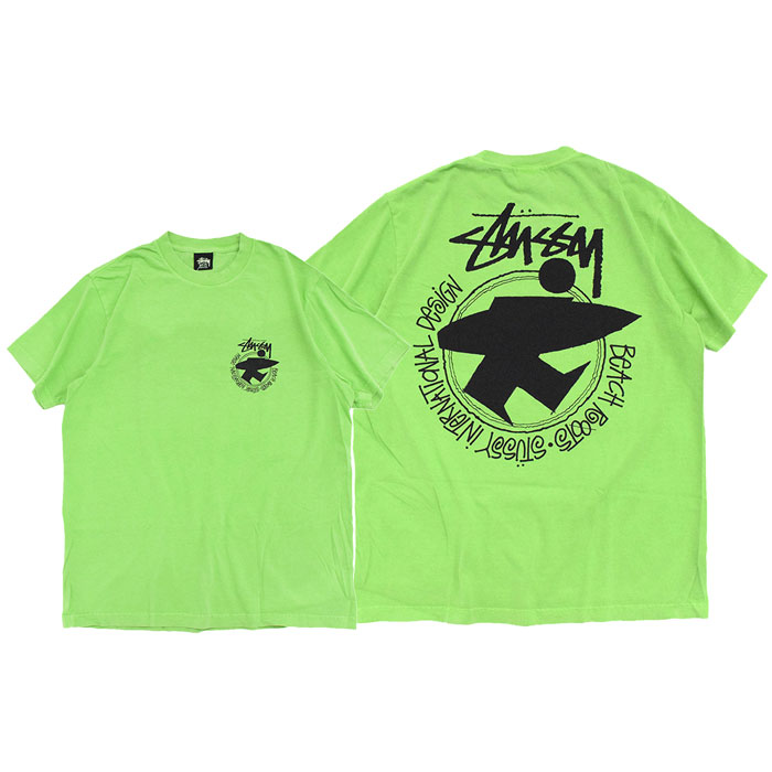 ステューシー Tシャツ 半袖 STUSSY メンズ Beach Roots Pigment Dyed ( stussy tシャツ tee ピグメント  カットソー 1904800 USAモデル 正規 )