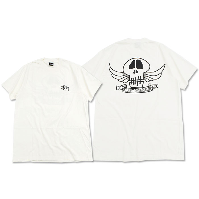 STUSSY ステューシー Tシャツ 半袖 メンズ Skull Wings Pigment