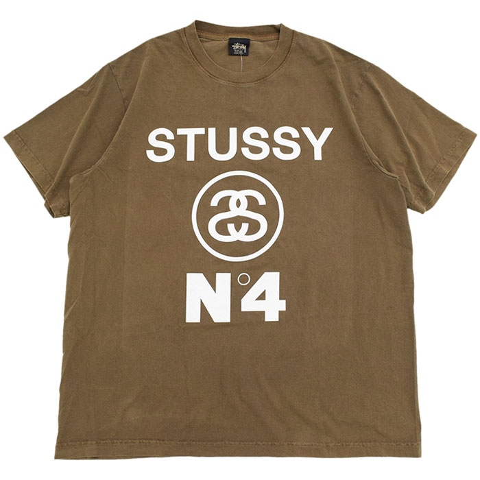 ステューシー Tシャツ 半袖 STUSSY メンズ Stussy No4 Pigment Dyed ( stussy tシャツ tee ピグメント カットソー 1904804 USAモデル 正規 )｜icefield｜04