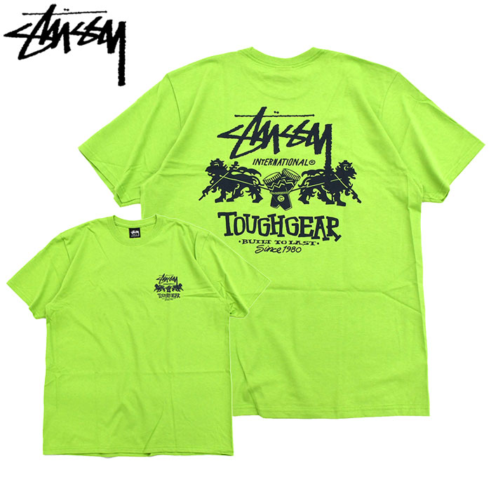 【STUSSY】ステューシー TOUGH GEAR INT. TEE Tシャツ Stussy Tough Gear Tee Black Men's - SS24 - US