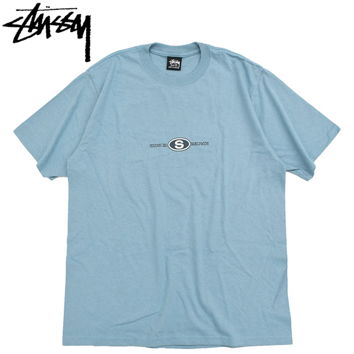 STUSSY メンズ半袖Tシャツ、カットソー（色：ブルー系）｜トップス