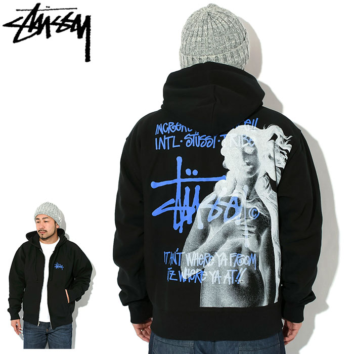 ステューシー パーカー ジップアップ STUSSY メンズ IST Venus ( full zip hooded sweat トップス フルジップ 1974977 USAモデル 正規 品 )｜icefield｜02