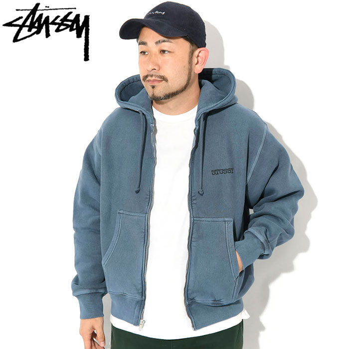 STUSSY ステューシー パーカー ジップアップ メンズ Jumbo