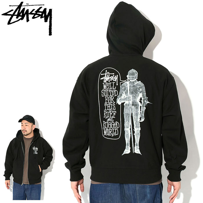 STUSSY メンズファッション（ジップ、ボタン：ジップアップ）の