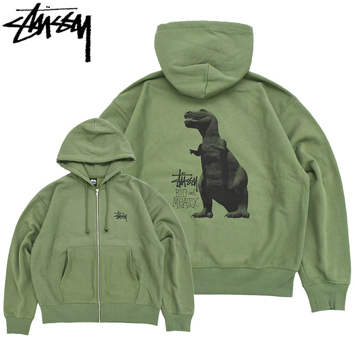 STUSSY ステューシー パーカー ジップアップ メンズ Big & Meaty