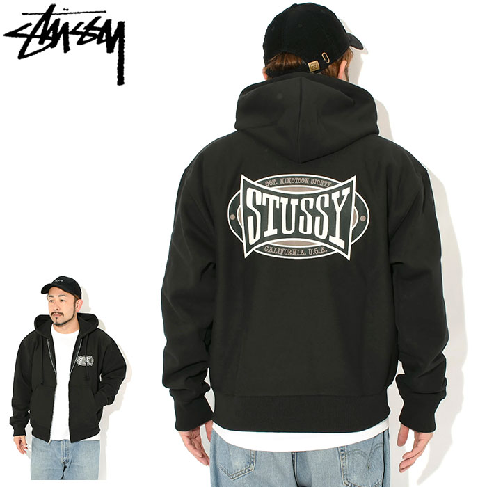 STUSSY（ステューシー） パーカー ジップアップ メンズ Champion Oval