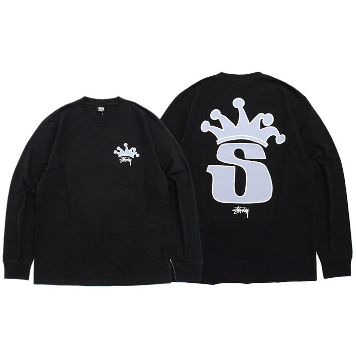 STUSSY stussyロンt ステューシー ロンT8ボール 総柄シャツ