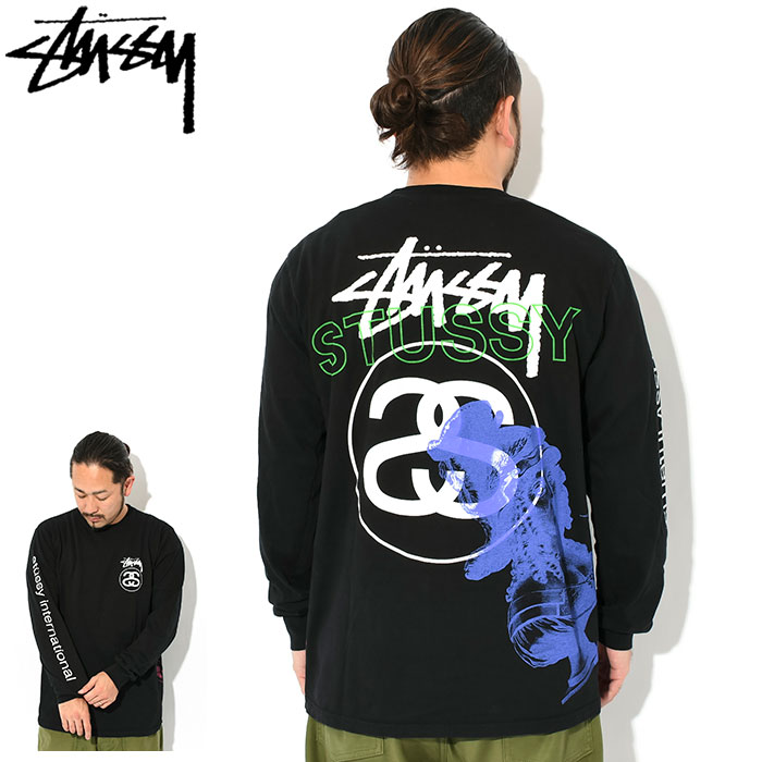 STUSSY ステューシー ロンT Tシャツ 長袖 メンズ Test Strike