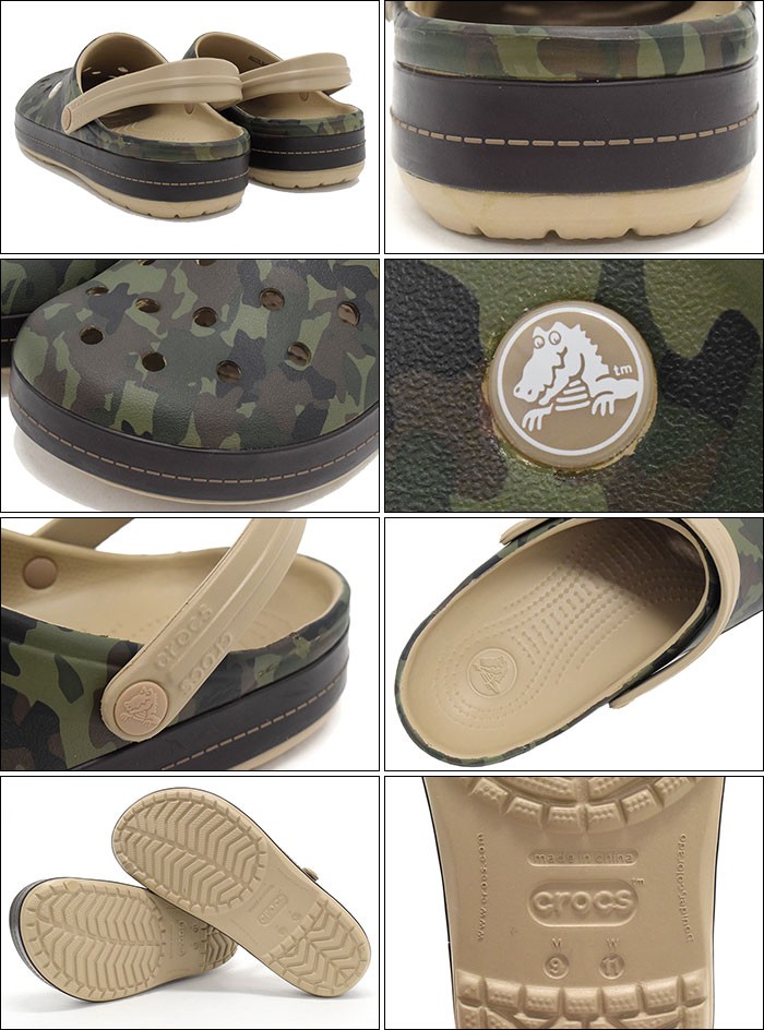 crocs（クロックス） サンダル メンズ 男性用 クロックバンド カモ 2.0