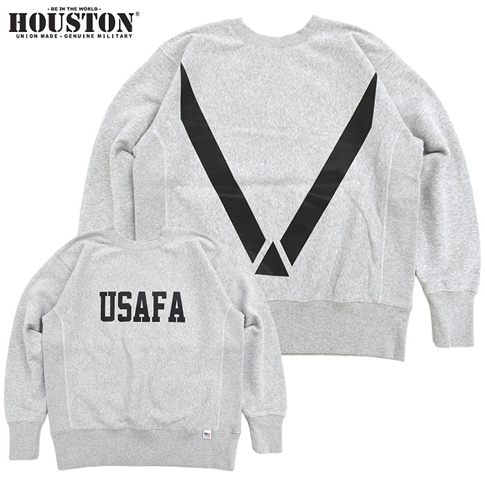 HOUSTON ヒューストン U.S.コットン USAFAスウェット HOUSTON（ヒューストン） トレーナー メンズ USAFA プリント U.S.