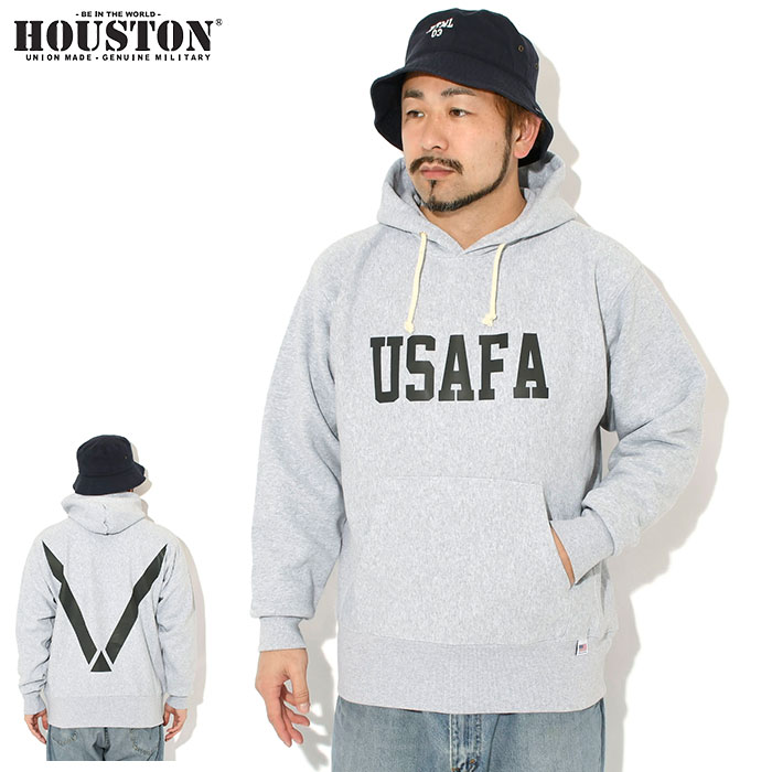 ヒューストン パーカー プルオーバー HOUSTON メンズ USAFA プリント 