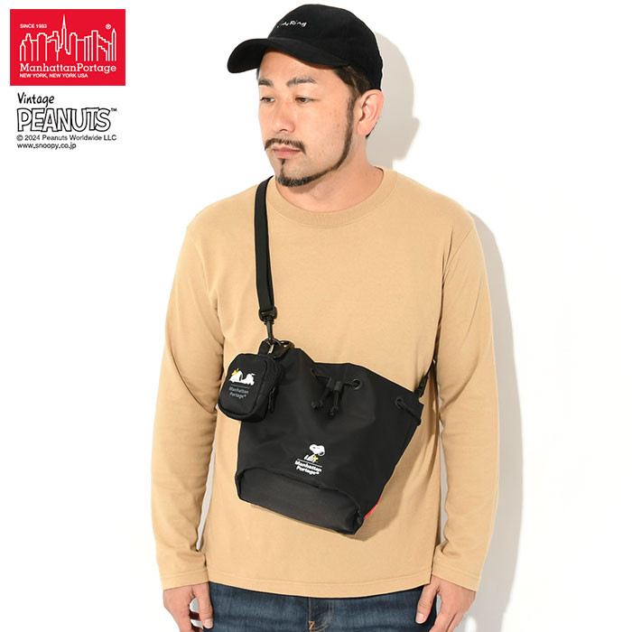 マンハッタンポーテージ ショルダーバッグ Manhattan Portage ピーナッツ 24FW セント ジョージ ドローストリング コラボ (  MP2424PEANUTSFW24 ) : man-mp2424peanutsfw24 : ice field - 通販 - Yahoo!ショッピング