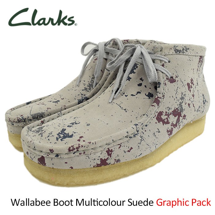 クラークス CLARKS ブーツ ワラビー メンズ 男性用 Suede マルチカラー