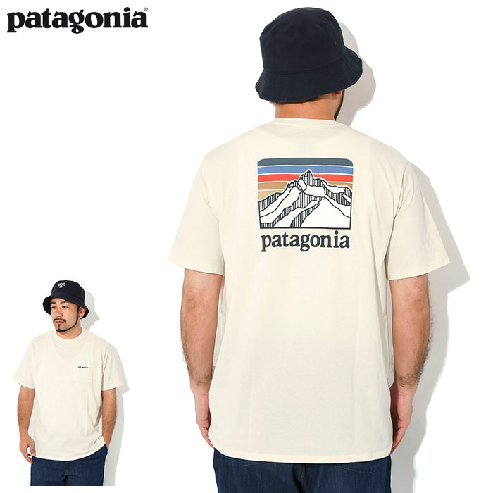 パタゴニア Tシャツ 半袖 Patagonia メンズ ライン ロゴ リッジ ポケット レスポンシビ...