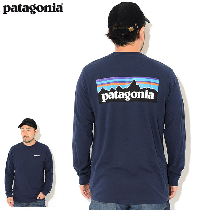 パタゴニア ロンT Tシャツ 長袖 Patagonia メンズ P-6 ロゴ レスポン