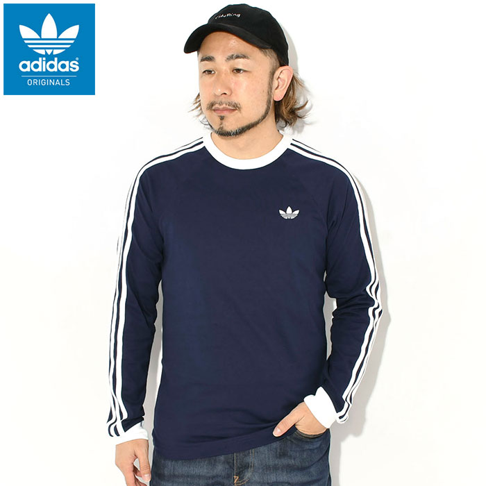 adidas Originals アディダス ロンT Tシャツ 長袖 メンズ 3 ストライプ