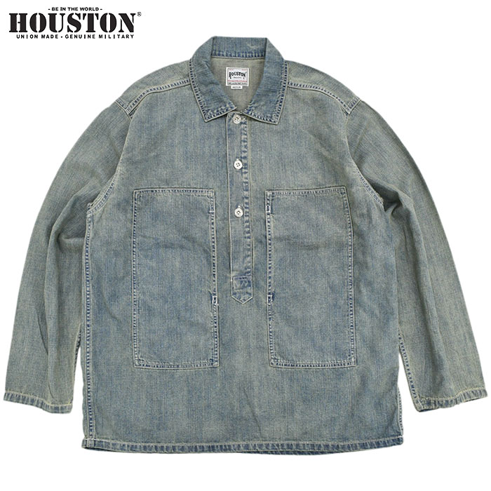HOUSTON ヒューストン シャツ 長袖 メンズ USA コットン デニム