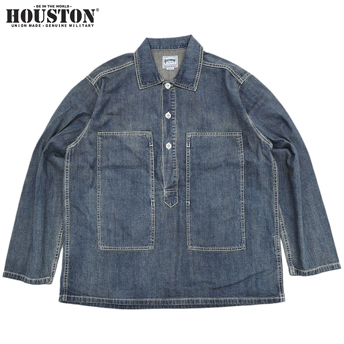 HOUSTON ヒューストン シャツ 長袖 メンズ USA コットン デニム