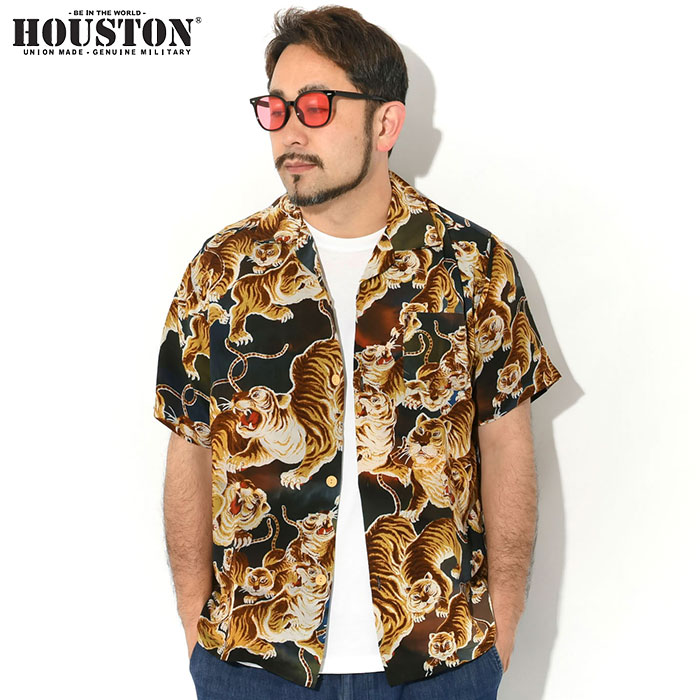 HOUSTON（ヒューストン） シャツ 半袖 メンズ グラデーション アロハ