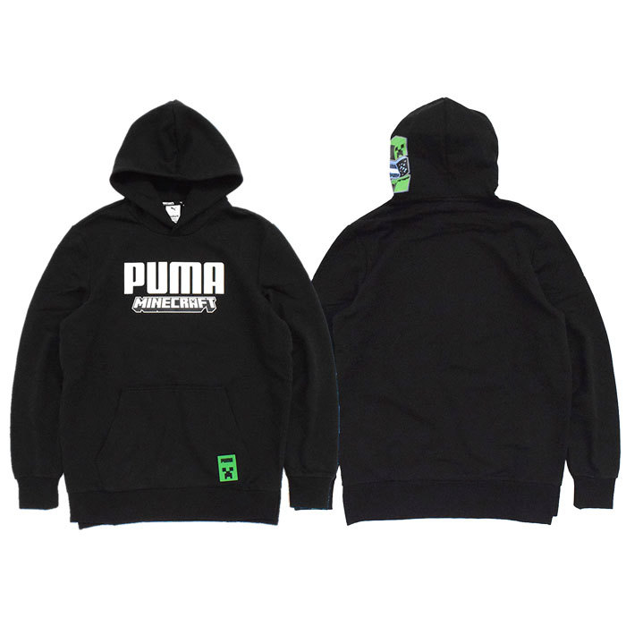 プーマ パーカー プルオーバー PUMA メンズ マインクラフト コラボ (PUMA×MINECRAFT Pullover Hoodie マイクラ スウェット トップス 534376)｜icefield｜02