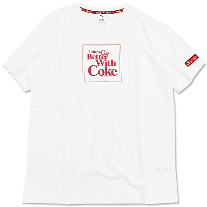 プーマ Tシャツ 半袖 PUMA メンズ コカコーラ グラフィック コラボ (PUMA×Coca Cola Graphic S/S Tee T-SHIRTS カットソー トップス 536158)[M便 1/1]｜icefield｜02