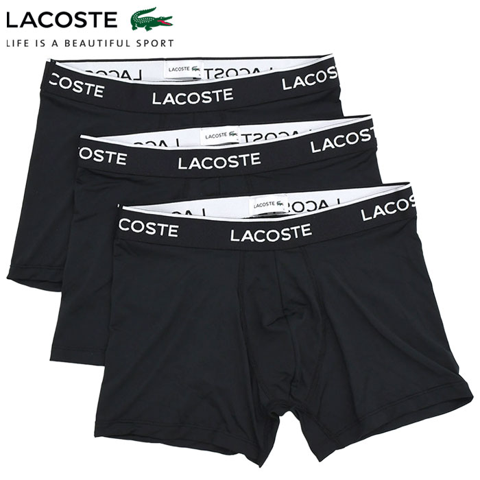 LACOSTE パンツ FR 3 / US S LACOSTE（ラコステ） ボクサーパンツ メンズ 3パック リサイクルド