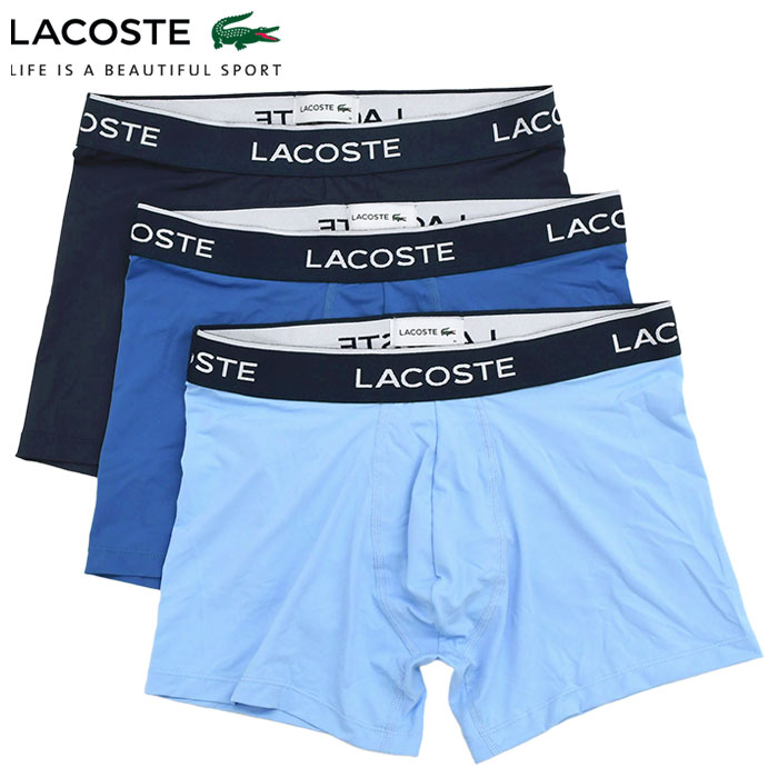 LACOSTE（ラコステ） ボクサーパンツ メンズ 3パック リサイクルド