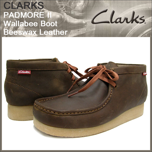 クラークス CLARKS パドモア 2 ワラビー ブーツ ネイビーレザー メンズ