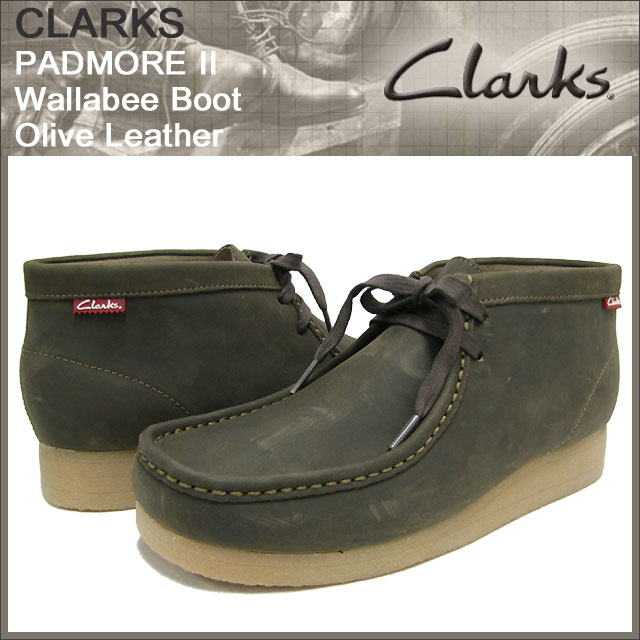 Clarks（クラークス） パドモア 2 ワラビー ブーツ ネイビーレザー