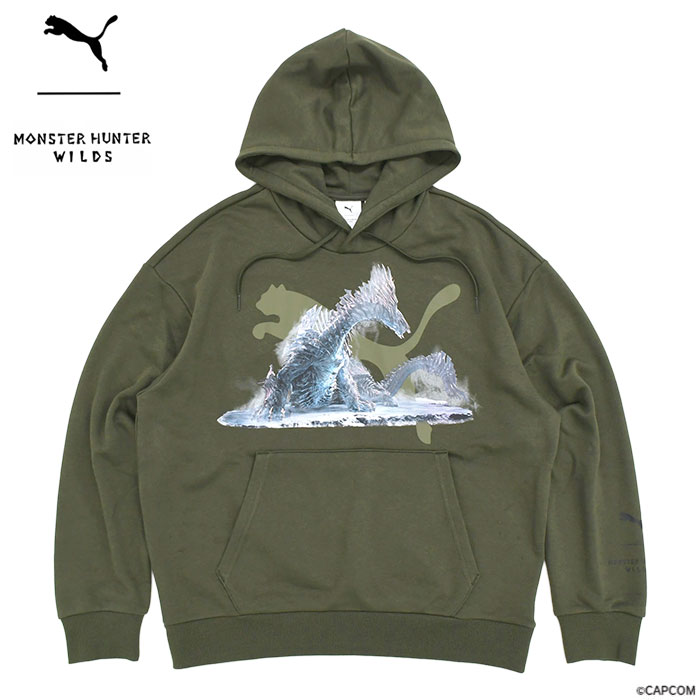 PUMA モンスターハンターワイルズ アイルー フーディ T7 プーマ パーカー ユニセックス PUMA x モンスターハンターワイルズ アイルー フーディ