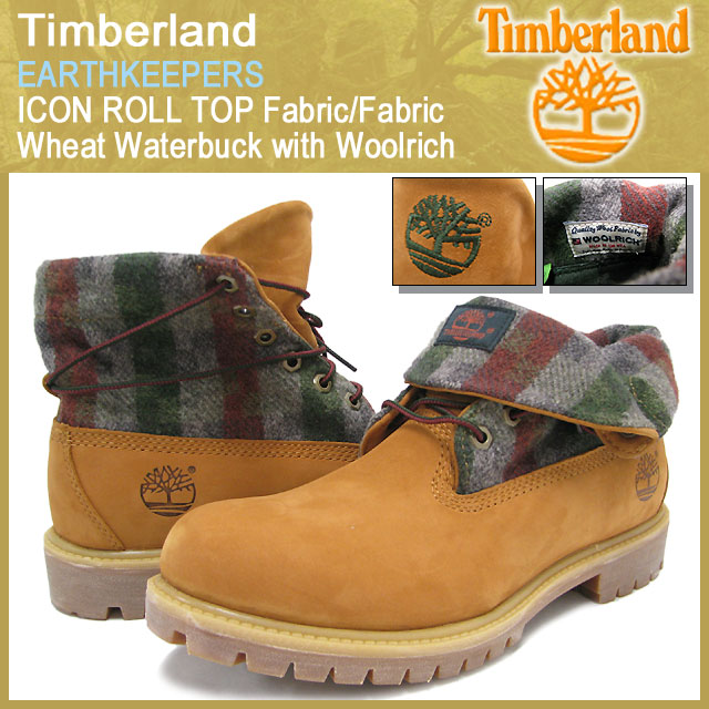 ティンバーランド Timberland ブーツ アースキーパーズ ロールトップ ファブリック ウィート ウォーターバック ウィズ  ウールリッチ(6924R ROLL TOP)