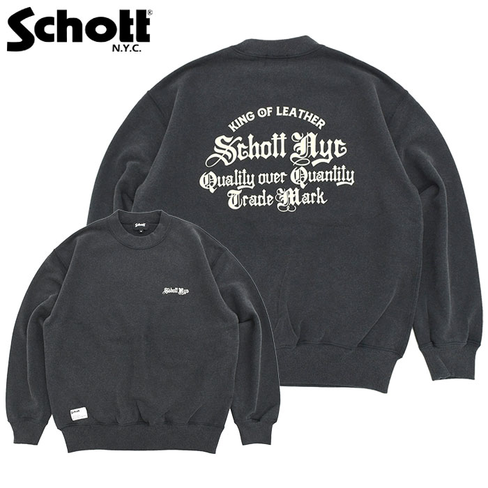 Schott N.Y.C（ショット） トレーナー Schott メンズ クオリティー 