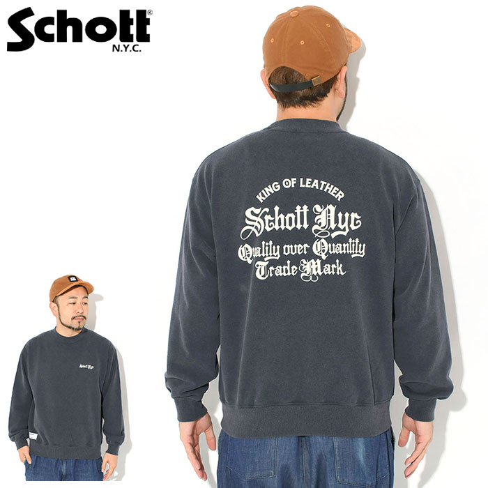 Schott N.Y.C（ショット） トレーナー Schott メンズ クオリティー