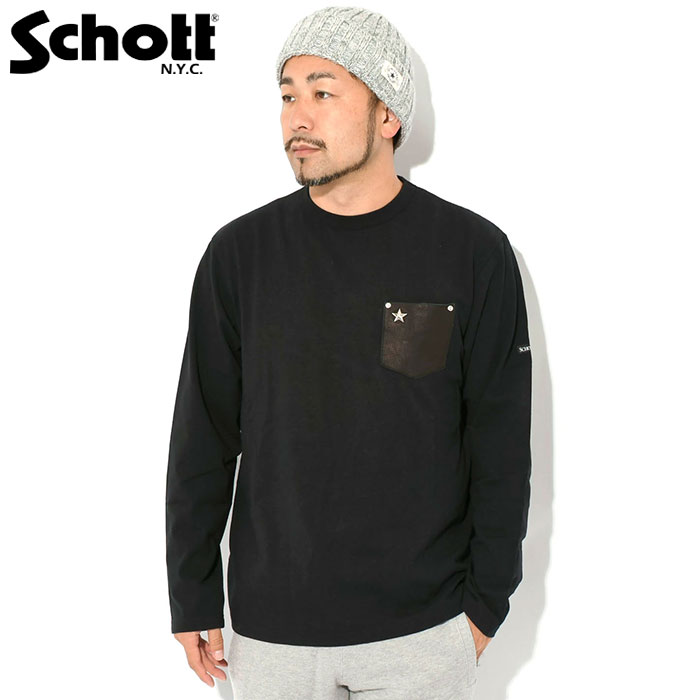 Schott N.Y.C（ショット） ロンT Tシャツ 長袖 Schott メンズ ワン