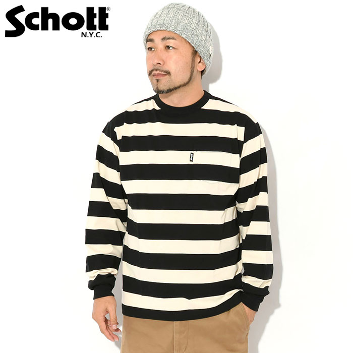 Schott N.Y.C（ショット） ロンT Tシャツ 長袖 Schott メンズ ワイド