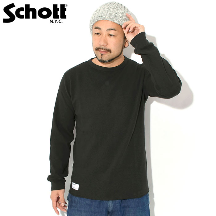 Schott N.Y.C（ショット） ロンT Tシャツ 長袖 Schott メンズ ハニカム