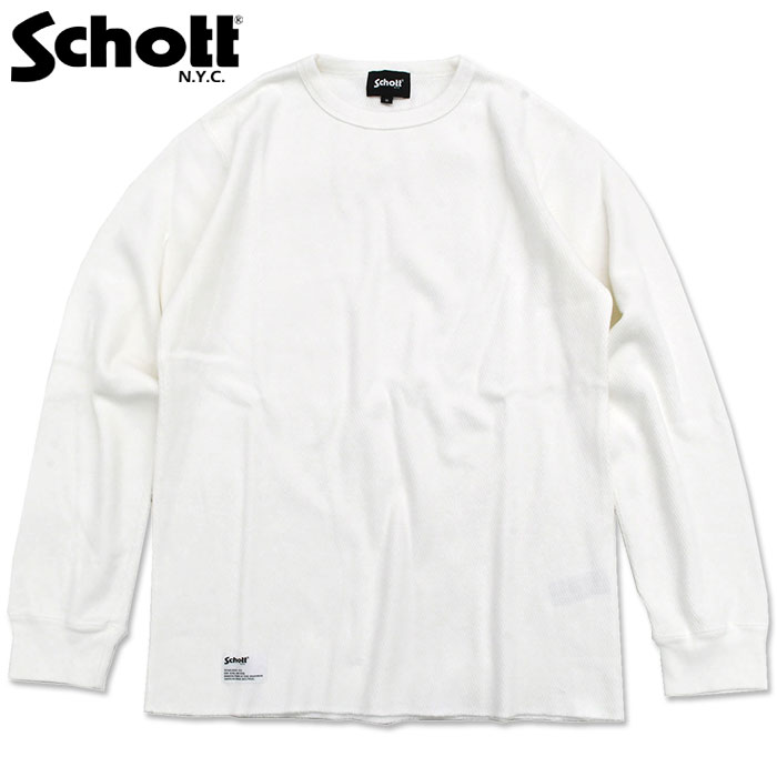 Schott N.Y.C（ショット） ロンT Tシャツ 長袖 Schott メンズ ハニカム