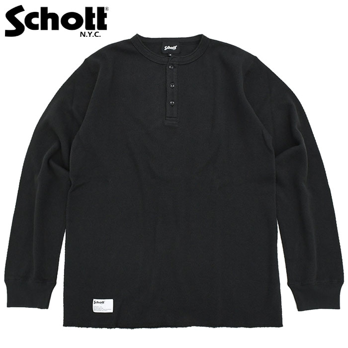 Schott N.Y.C（ショット） ロンT Tシャツ 長袖 Schott メンズ ハニカム