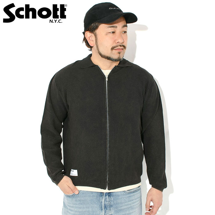 Schott カーディガン XLサイズ 新品 Schott N.Y.C（ショット） カーディガン Schott メンズ サマー