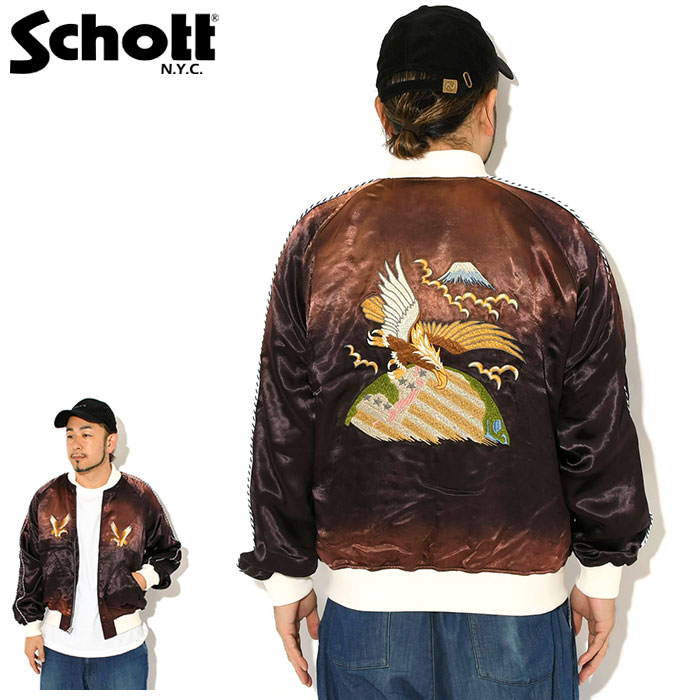 Schott スカジャン 2025FW 美品 Schott N.Y.C（ショット） ジャケット Schott メンズ 26FW レーヨン