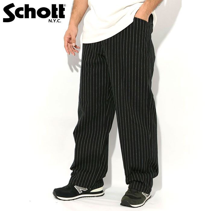 Schott N.Y.C（ショット） パンツ Schott メンズ ストライプ フリスコ