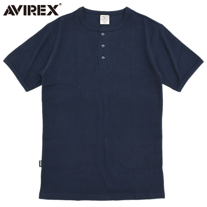 アビレックス Tシャツ 半袖 AVIREX メンズ デイリー リブ ヘンリーネック ( Daily Rib Henley Neck S/S Tee カットソー トップス 7834934019 6143504 )[M便 1/1]｜icefield｜06