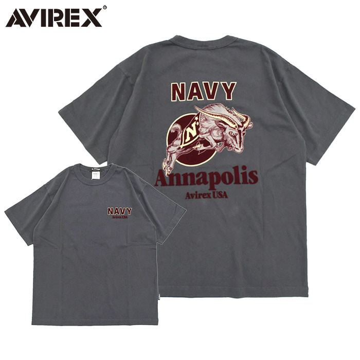 AVIREX（アヴィレックス） アビレックス Tシャツ 半袖 メンズ USNA MIL